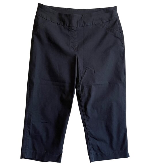 Westbound Womens Black Capri Pants Size 16 Cotton Blend Comfortable & Stylish - Picture 1 of 8